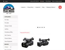 Tablet Screenshot of peakmediainc.com